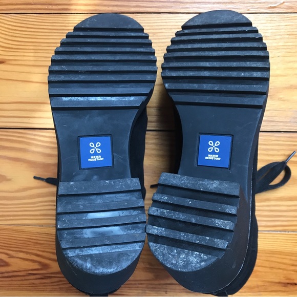 Caslon Black Lace Up Combat Boots Side Zipper, EUC, 8.5 - Picture 6 of 10